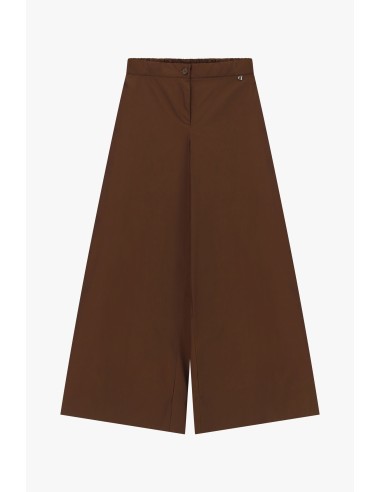 Pantalon palazzo à taille élastique et détail bouton Dixie