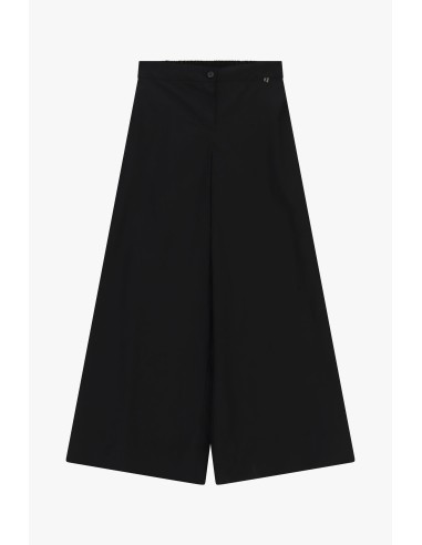 Pantalon palazzo à taille élastique et détail bouton Dixie