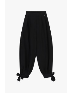Pantalon palazzo avec bas noué et pinces Dixie 2