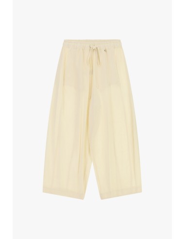 Pantalon palazzo court avec élastique et cordon de serrage Dixie