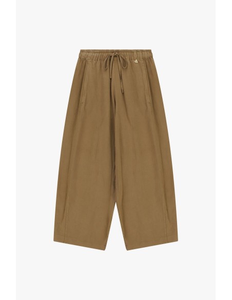 Pantalon palazzo court avec élastique et cordon de serrage Dixie