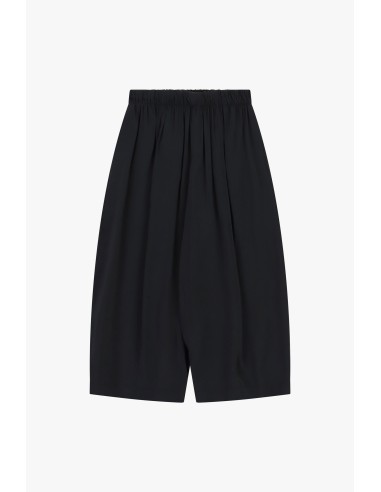 Pantalon palazzo court à taille élastiquée Dixie