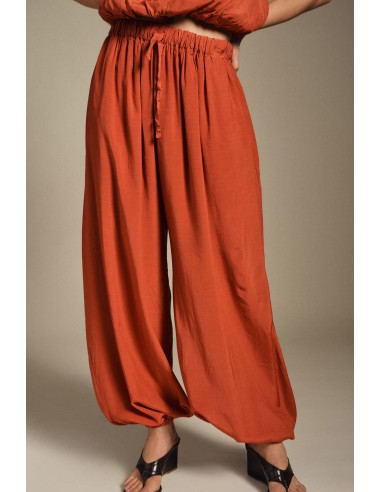Pantalon à taille et chevilles élastiquées, coupe ample Dixie