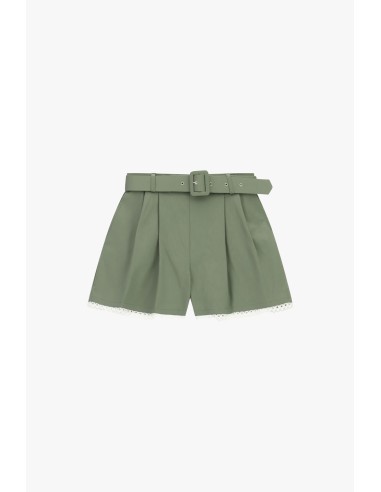 Short regular fit avec ceinture et bordure ajourées, s’il vous plaît