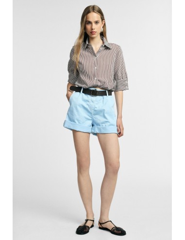 Short regular fit avec ceinture et revers Please