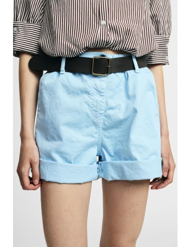 Short regular fit avec ceinture et revers Please