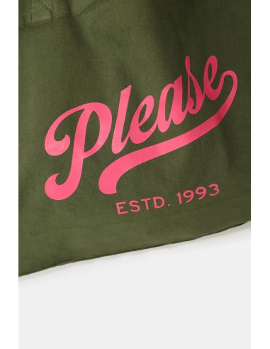 Ruime shopper met opdruk aan de voorkant Please