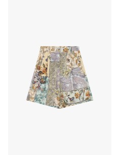 Short Regular Fit à motif patchwork floral Dixie 2