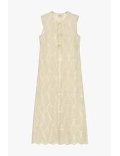 Gilet long ajouré sans manches avec lien Dixie 2
