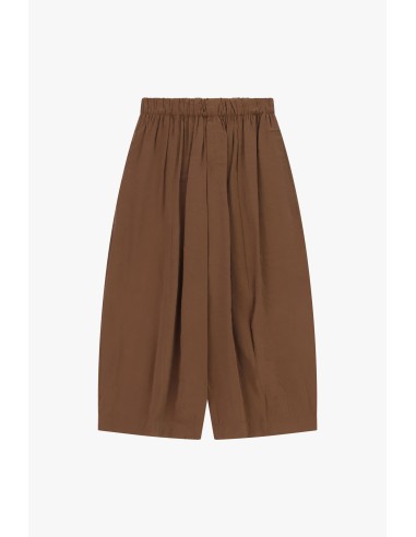 Pantalon palazzo court à taille élastiquée Dixie