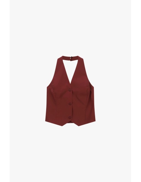Gilets à col profond avec fermeture par boutons Dixie