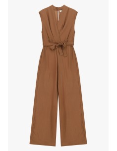 Combinaison sans manches avec ceinture et col portefeuille Dixie 2