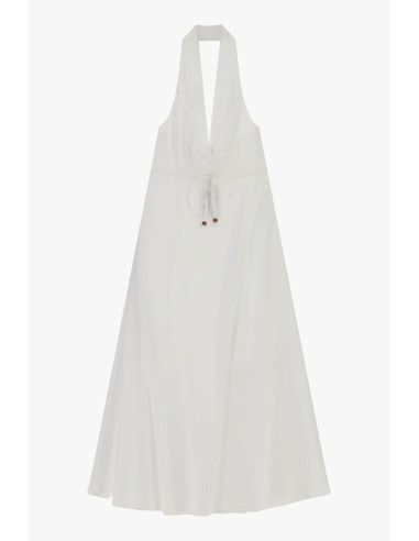 Robe longue à encolure américaine et ceinture Dixie