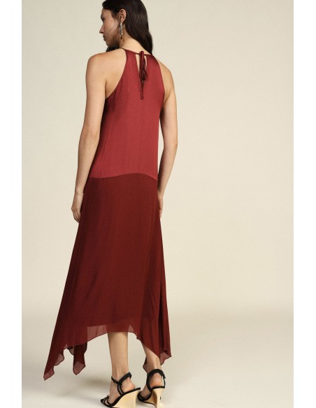 Robe longue sans manches à ourlet asymétrique Dixie