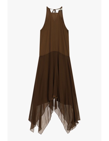Robe longue sans manches à ourlet asymétrique Dixie