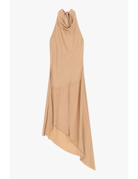 Midi-jurk met halterhals en asymmetrische zoom Dixie