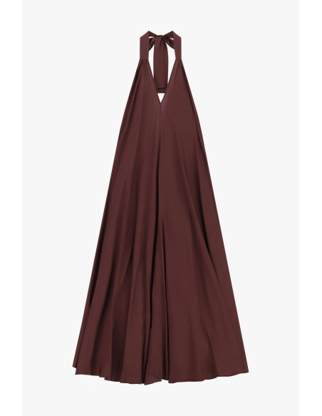 Robe longue évasée à encolure américaine Dixie