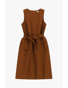Robe sans manches avec ceinture et poches sur le devant Dixie 2