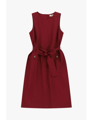 Robe sans manches avec ceinture et poches sur le devant Dixie