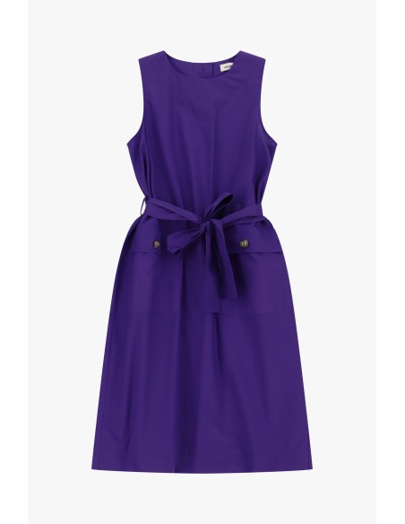 Robe sans manches avec ceinture et poches sur le devant Dixie