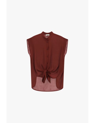 Dixie - Chemise sans manches à nœud frontal