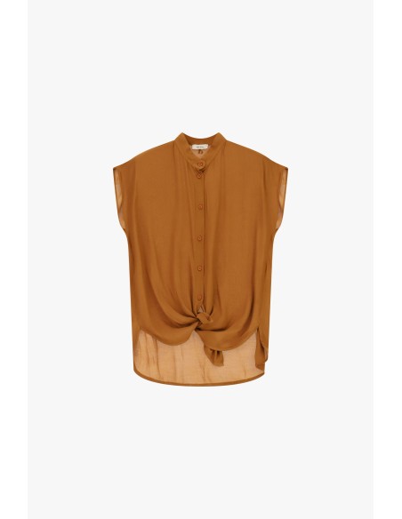 Dixie - Chemise sans manches à nœud frontal