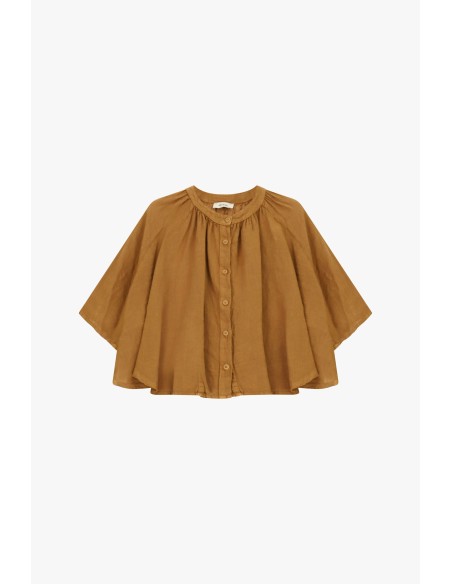 Chemise large à manches trois quarts et boutons Dixie