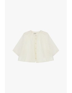 Chemise large à manches trois quarts et boutons Dixie