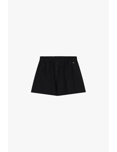 Regular-fit shorts met elastische taille en knopen Dixie