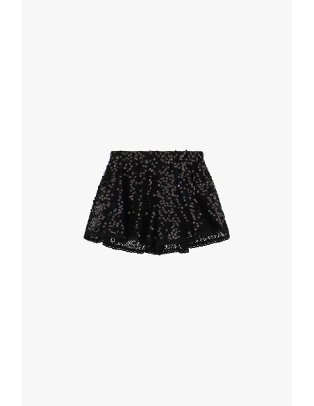 Short en dentelle avec coupe large et taille élastiquée Dixie