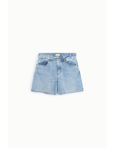 Regular-fit denimshorts met gerafelde zoom Dixie