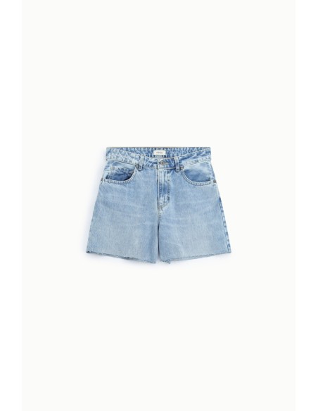 Short en denim à coupe régulière et fond effiloché Dixie