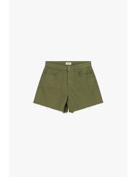 Short à coupe régulière avec détails effilochés et poches Dixie