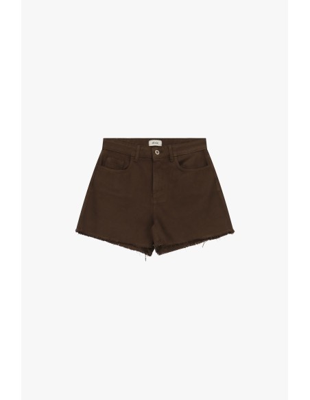 Short à coupe régulière avec détails effilochés et poches Dixie