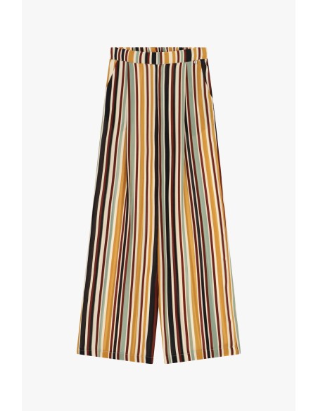 Pantalon de palace rayé Dixie à taille extensible