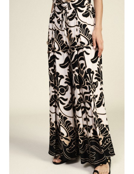 Pantalon à taille élastiquée Dixie, imprimé floral Palace