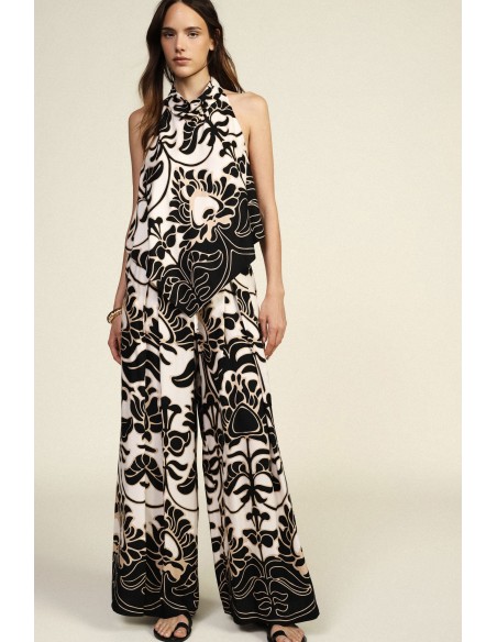 Pantalon à taille élastiquée Dixie, imprimé floral Palace