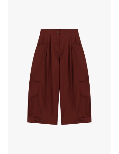Cropped palazzobroek met plooien en ruime zakken Dixie