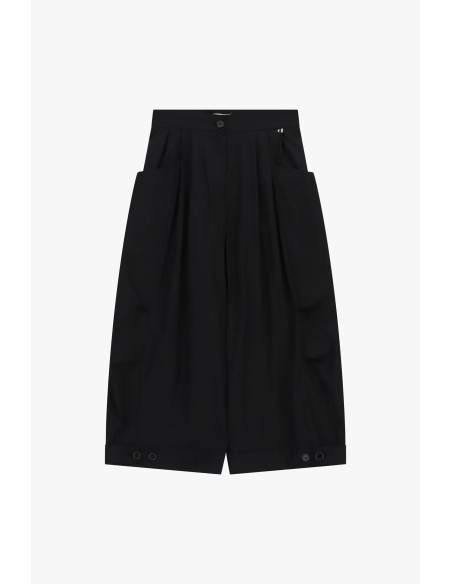 Pantalon court Palace avec plis et poches larges Dixie