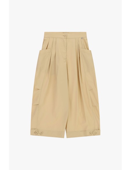 Cropped palazzobroek met plooien en ruime zakken Dixie