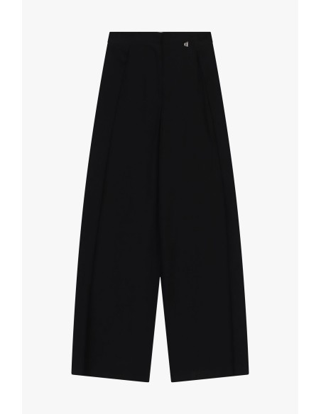 Dixie Palazzo-broek met plooien en haaksluiting