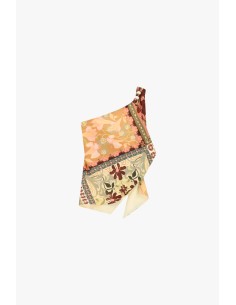 Asymmetrische one-shouldertop met bloemenprint Dixie