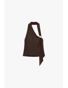 Top asymétrique Détail du bijou Broche Dixie 2