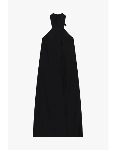 Long Sleeveless Top With Cross Neckline Dixie