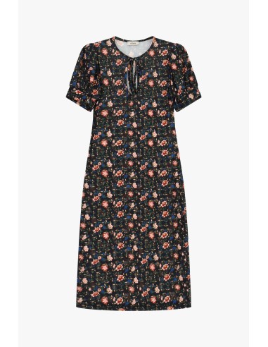 Dixie Midi-jurk met bloemenprint en V-hals