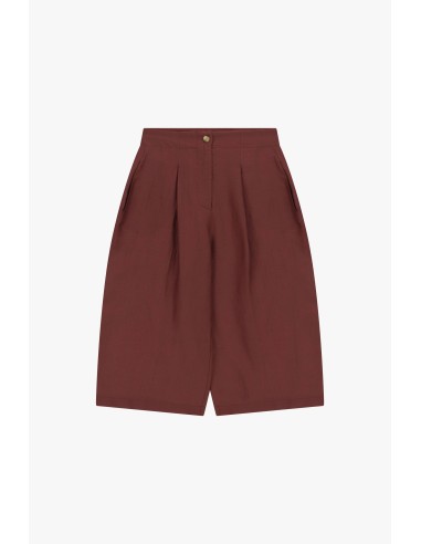 Damesshorts met hoge taille, plooien en zakken van Dixie