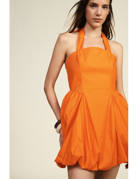 Robe courte à larges bretelles et bas bouffant Dixie