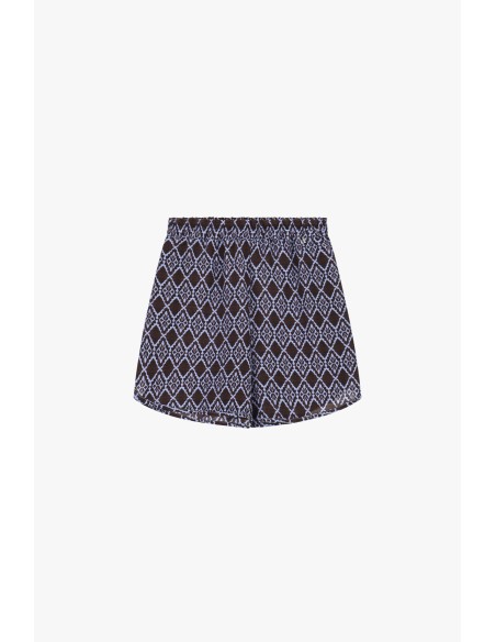 Regular-fit shorts met geometrisch patroon en elastische tailleband van Dixie