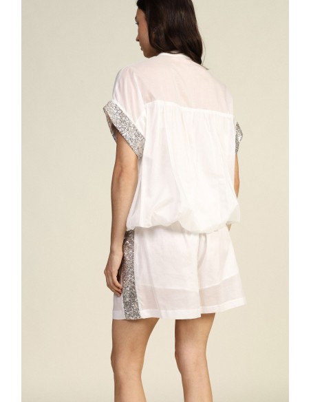 Short Regular-Fit avec détails latéraux en paillettes Dixie