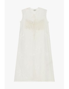 Top sans manches Dixie avec broderies ajourées décoratives 2